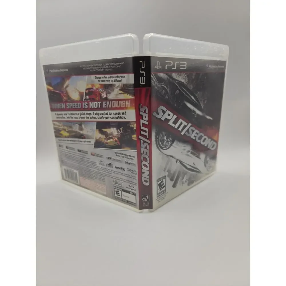 Split Second (Sony PlayStation 3, 2010) - Ps3 Authentic Case With Manual